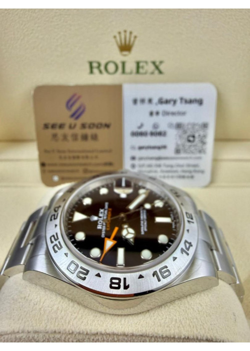 二手 ▶️ Rolex 勞力士 Explorer II ◀️ 216570 大黑橙 2020年錶 (42mm)   